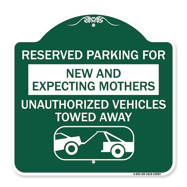 Reserved Parking for New and Expecting Mothers Unauthorized Vehicles Towed Away, A-DES-GW-1818-23092